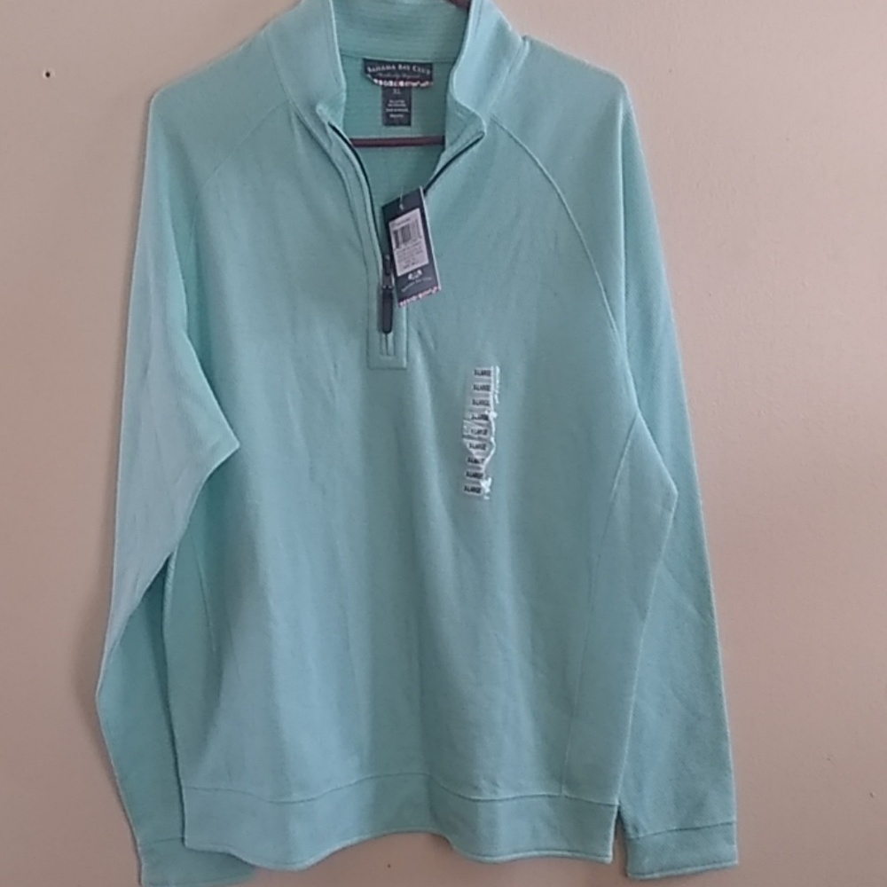 Bahama Bay Club XL Aqua Blue Active Wear Jacket